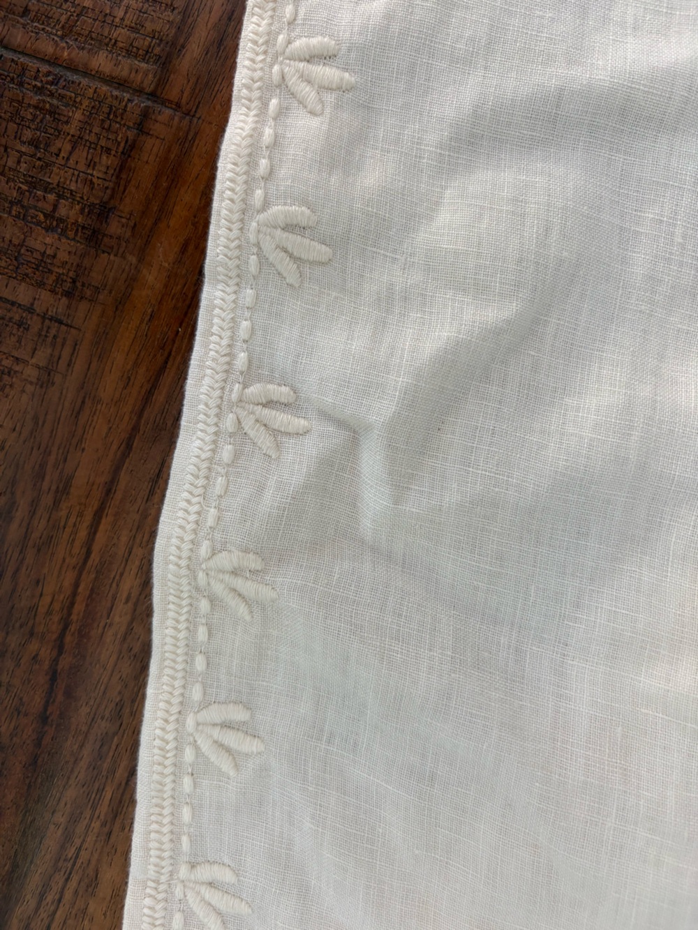 Tommy Bahama Women's White Wide Leg Embroidered Linen Pants NWT 10 - Picture 8 of 8